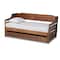 Baxton Studio Jameson Walnut Finished Expandable Twin Size to King Size Daybed 167-10733 - alternate 1